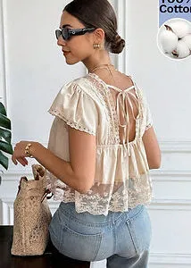 Short Cardigan Shirt Collar Drop Shoulder Jersey Top