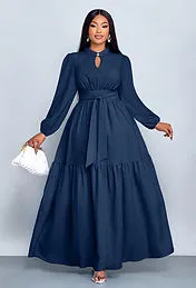 SOLERSUN Plus Size Tie-Waist A-Line Maxi Dress — Luxe Trend Boutique
