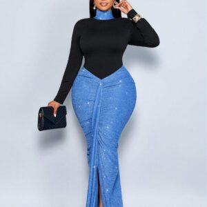 SOLERSUN Plus Size Cocoon Wrap Dress