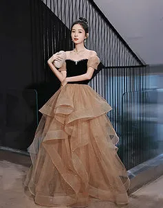 Off-Shoulder Evening Dress
