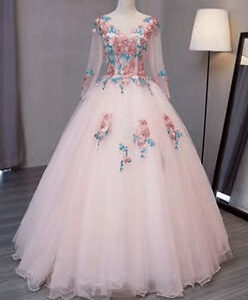 Color Yarn Tutu Evening Dress